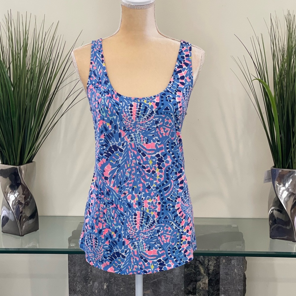 Lilly Pulitzer Kinsey Tank Tic Tac Tile M